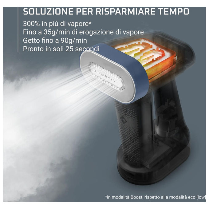 Rowenta DR8722F0 Pure Force Stiratore verticale a vapore 2 in 1 1800 W 180 ml colore Bianco