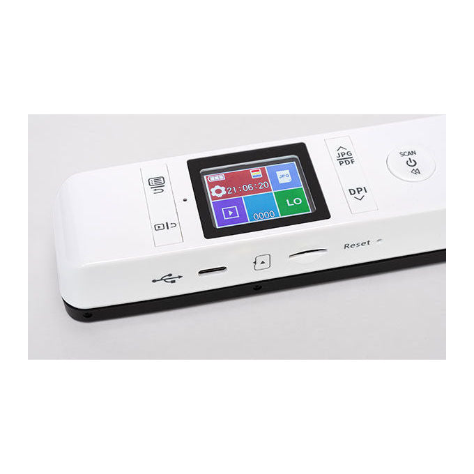 I.R.I.S. IRIScan Book 7 464669 scanner portatile a colori 1050 dpi formato A4 display 1.5'' USB-C MicroSD bianco