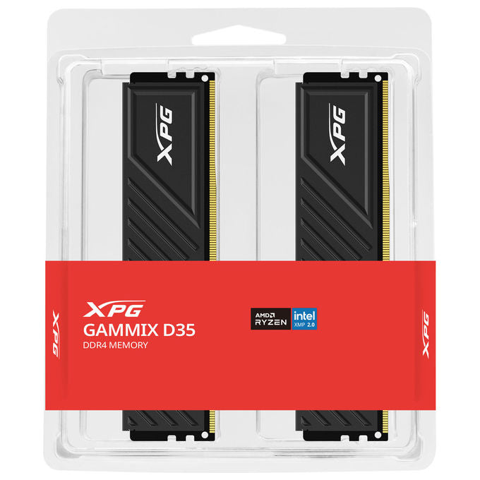 Adata AX4U36008G18I-DTBKD35 GAMMIX D35 Memoria di Sistema DDR4 3600 MHz 16 GB 2 x 8 GB CL18 1.35 V Dissipatore Intel XMP 2.0 colore Nero