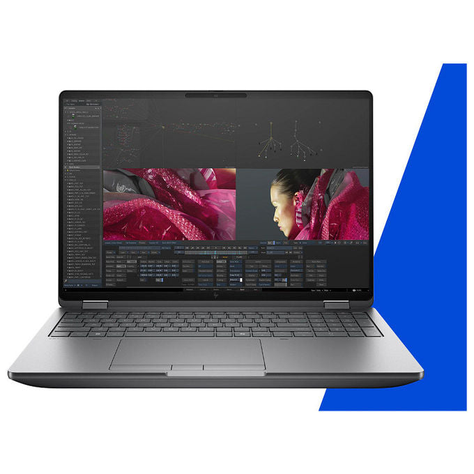 HP DK1L5ET ZBook Fury Laptop Intel Core Ultra 7 255HX 40,6 cm (16'') WUXGA 64 GB DDR5-SDRAM 1 TB SSD NVIDIA RTX PRO 2000 Blackwell Wi-Fi 7 Windows 11 Pro AI Workstation colore Argento