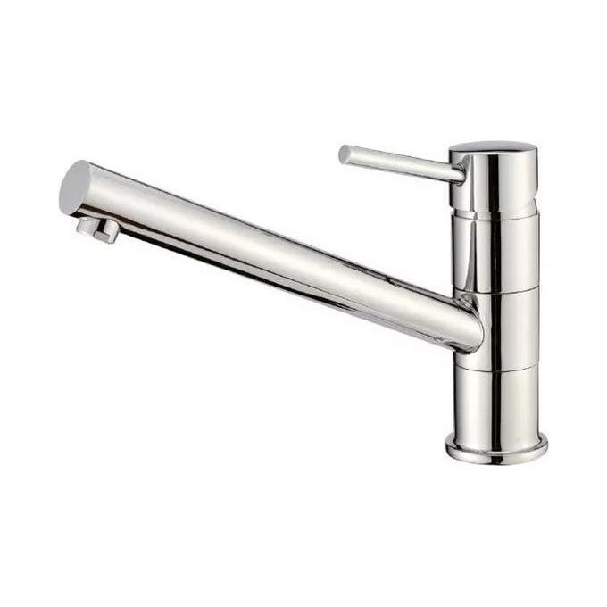 Crolla 4770 CR Pitagora Miscelatore monocomando a Canna Tonda Bassa Girevole Cromo