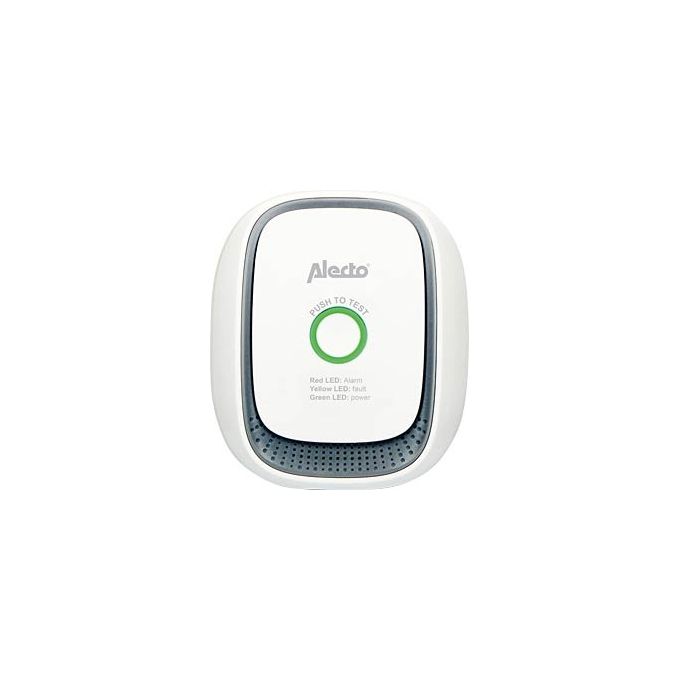 Alecto GA11 Rilevatore di gas naturale metano 70 dB allarme sonoro e visivo con test plug and play colore Bianco