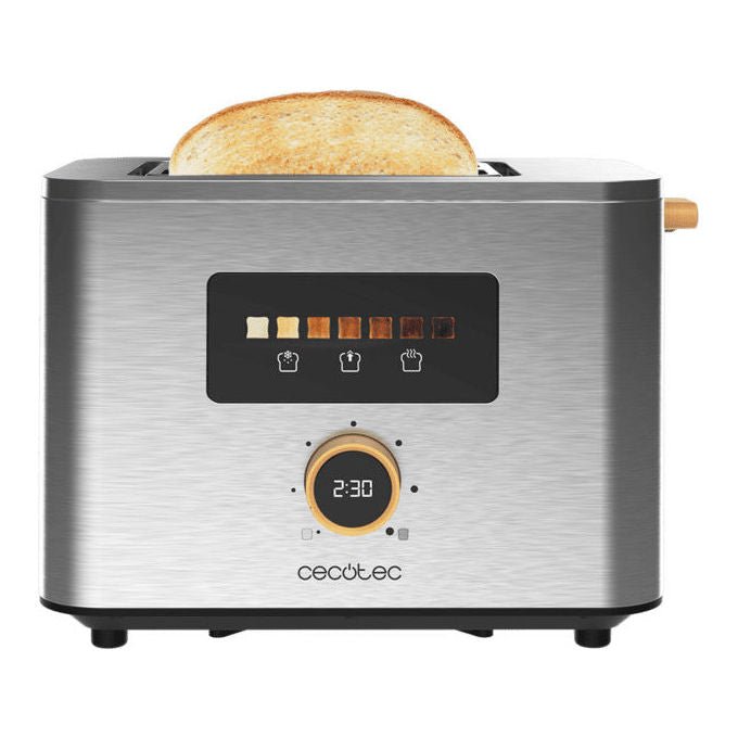 Cecotec 04843 TouchandToast Double Tostapane 2 Fette 7 Livelli 950 W Acciaio Inox Grigio