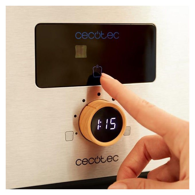 Cecotec 04843 TouchandToast Double Tostapane 2 Fette 7 Livelli 950 W Acciaio Inox Grigio