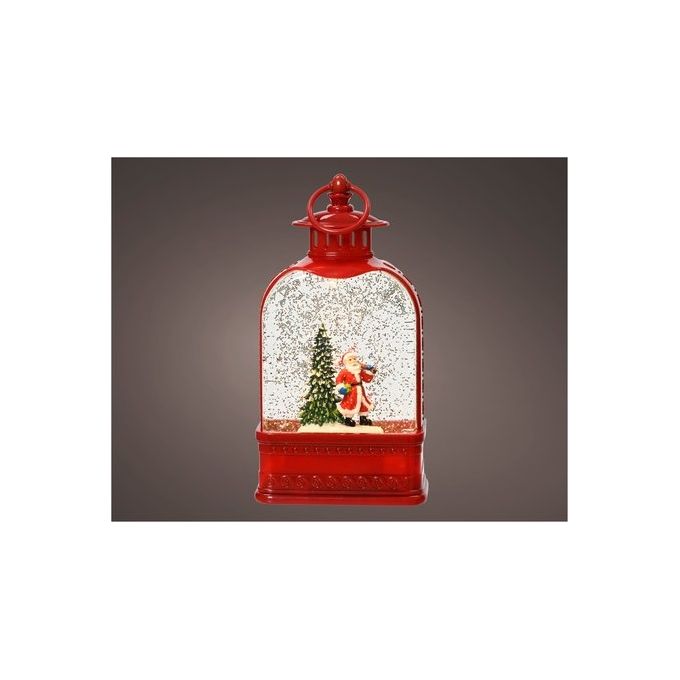 Kaemingk Soggetto Natalizio Lanterna con Acqua e Led Rosso