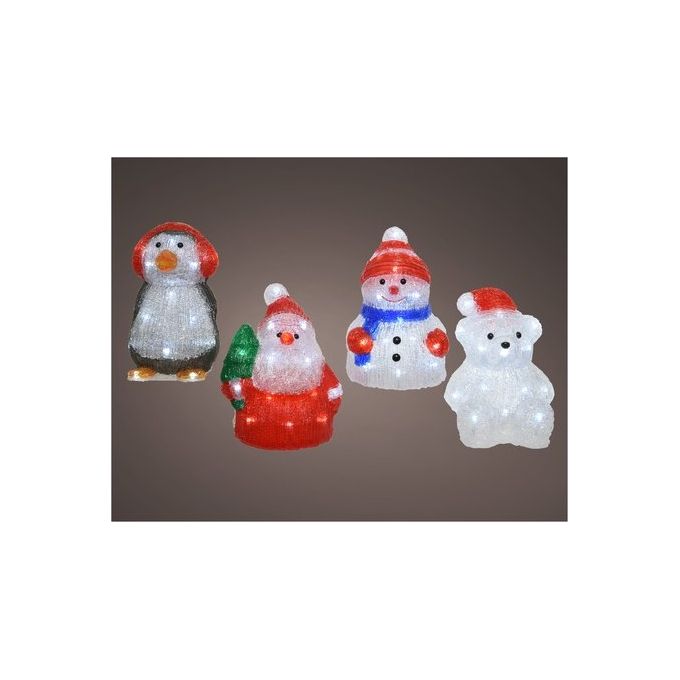 Kaemingk Decoro Lumineo Personaggi Acrilico Assortito