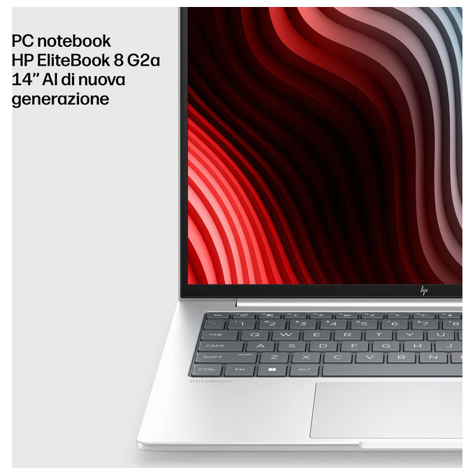 HP E13XBAT HP EliteBook 8 G2a Computer portatile AMD Ryzen AI 5 32 GB LPDDR5x 512 GB SSD Wi-Fi 7 Windows 11 Pro colore Argento