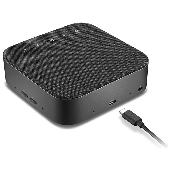Lenovo 4Y71Q47766 Wireless Speakerphone 6000 Altoparlante Vivavoce Bluetooth 5.3 8 Microfoni Cancellazione Rumore Batteria 12 h USB Tipo-C colore Nero