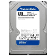 Western Digital WD80EAAZ Blue HDD Interno 8TB 3.5'' SATA 6Gb-s 5640 rpm 256MB Cache colore Nero