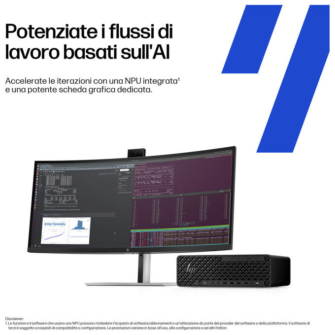 HP E26G8ET Z2 SFF G1I Stazione di lavoro 32 GB DDR5-SDRAM 1 TB SSD Windows 11 Pro colore Nero