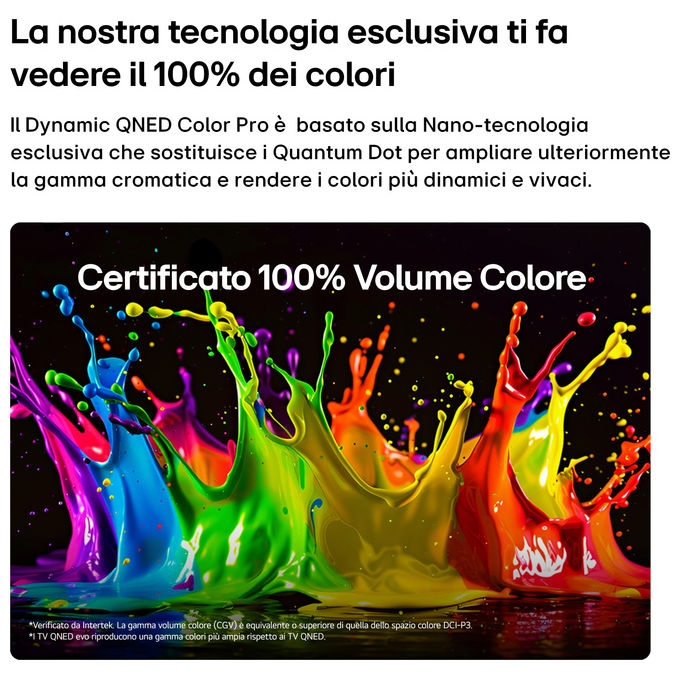LG 100QNED87B6.API QNED87B TV 4K QNED MiniLED Dolby Vision HDR10 Pro VRR 144Hz colore Nero