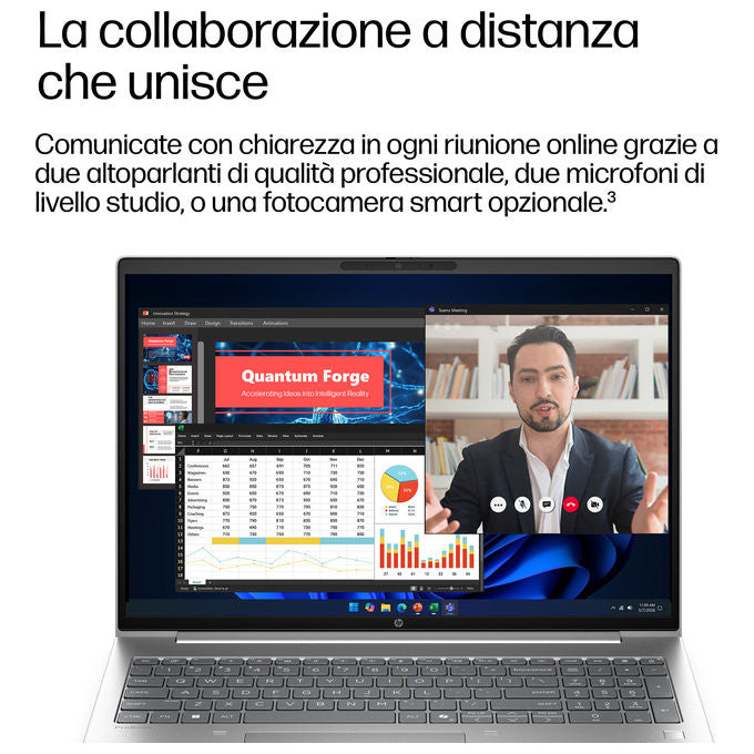 HP DQ6N4AT ProBook 4 G2i Computer portatile Intel Core 7 350 16 GB LPDDR5x 512 GB SSD Wi-Fi 7 Windows 11 Pro colore Argento