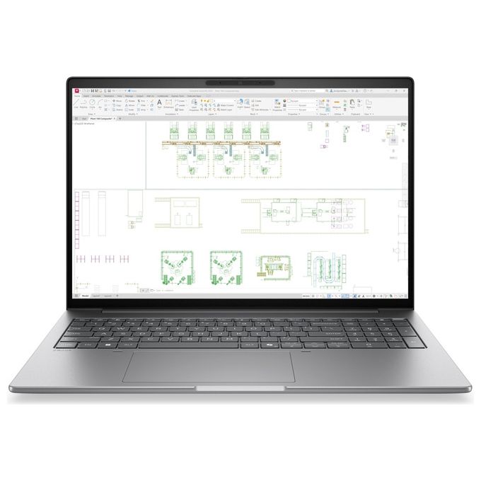 HP DK1L7ET ZBook 8 G2i Workstation mobile Intel Core Ultra 7 356H 32 GB DDR5-SDRAM 1 TB SSD NVIDIA RTX PRO 500 Blackwell Wi-Fi 7 Windows 11 Pro colore Argento