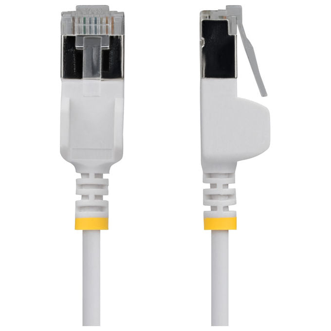 StarTech.com N6APATSTP34WHS3M Cavo Patch RJ-45 M a RJ-45 M 3 m Cat6a U-FTP STP Rotondo Antiaggrovigliamento Rame Isolato Placcatura Oro 10000 Mbit-s 500 MHz colore Bianco