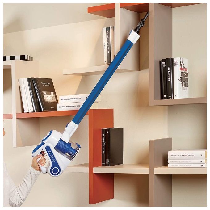 Polti forzaspira slim sr90b plus scopa elettrica ricaricabile senza fili blu e bianco