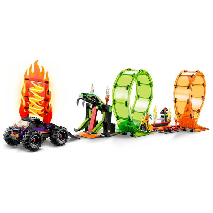LEGO 60339 Arena delle acrobazie Set da costruzione 598 pezzi 7 minifigure colore Multicolore