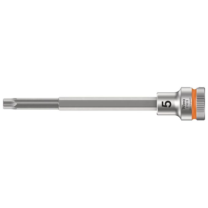 Wera Bicycle Set 8 KIT_ di 7 pezzi di inserti con azionamento da 3-8 per applicazioni in bicicletta con zigrinatura per migliore presa