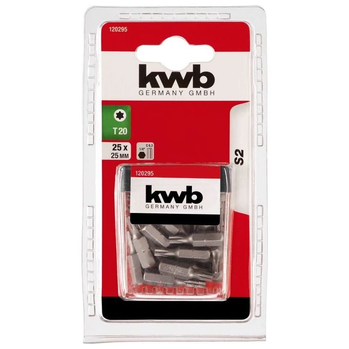 Kwb Set 25 Pz Bit T20 25 Mm
