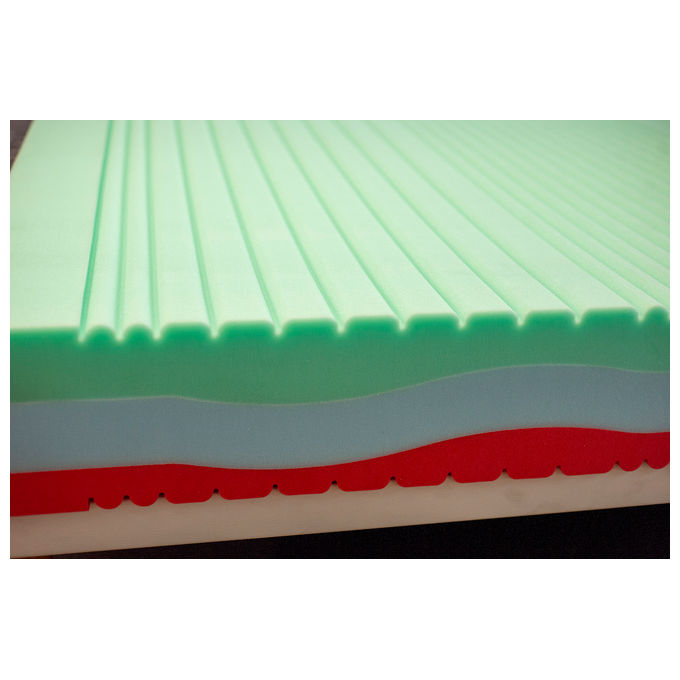 Dolomiti Materasso 120X200 Active 3 strati Memory Foam e Water Elast con rivestimento in Tessuto Cashmere e fibra anallergica, dispositivo medico