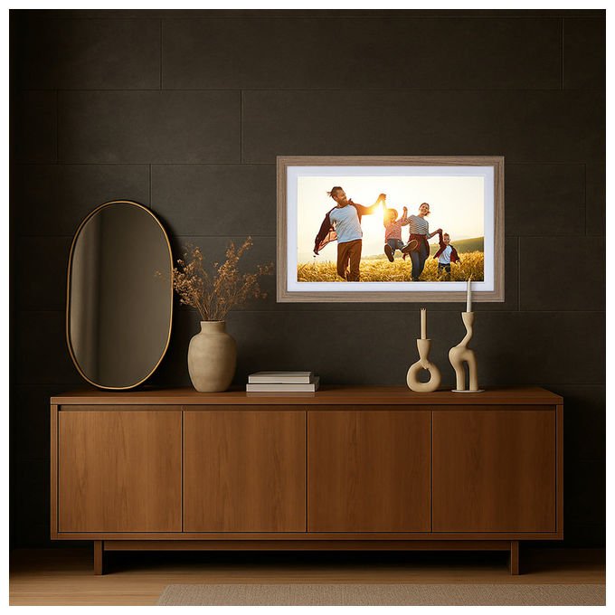 Rollei 50018 Cornice per foto digitali Touch screen Wi-Fi 54,6 cm (21.5'') 1920 x 1080 Pixel IPS 32 GB colore Marrone