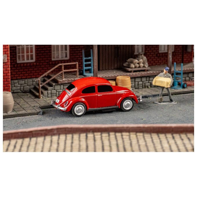 Carson 500504147 Volkswagen Beetle Auto RC Elettrico 1:87 2,4 GHz Incl Batterie e Caricatore colore Rosso