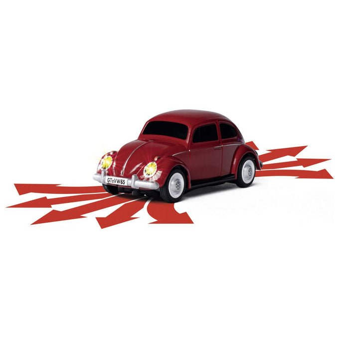 Carson 500504147 Volkswagen Beetle Auto RC Elettrico 1:87 2,4 GHz Incl Batterie e Caricatore colore Rosso