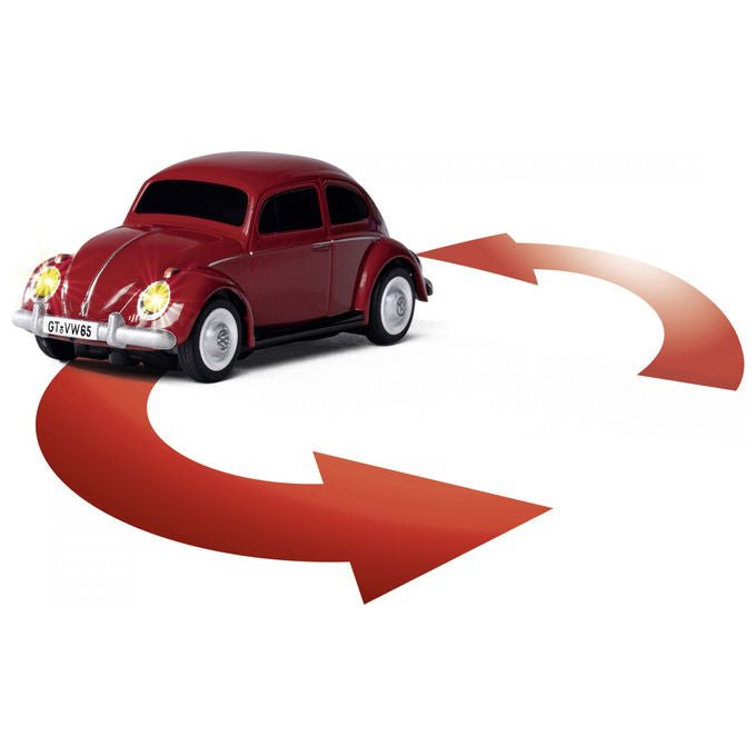 Carson 500504147 Volkswagen Beetle Auto RC Elettrico 1:87 2,4 GHz Incl Batterie e Caricatore colore Rosso