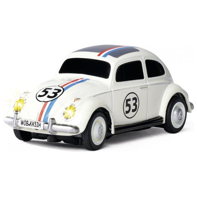 Carson 500504153 VW Beetle Rallye Macchina da rally Scala 1:87 Motore elettrico Frequenza 2.4 GHz Effetti luce colore Bianco