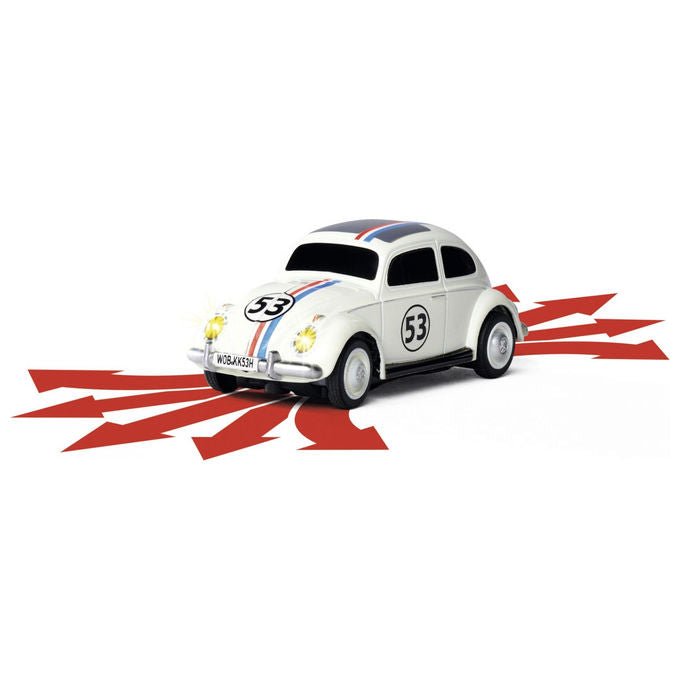 Carson 500504153 VW Beetle Rallye Macchina da rally Scala 1:87 Motore elettrico Frequenza 2.4 GHz Effetti luce colore Bianco