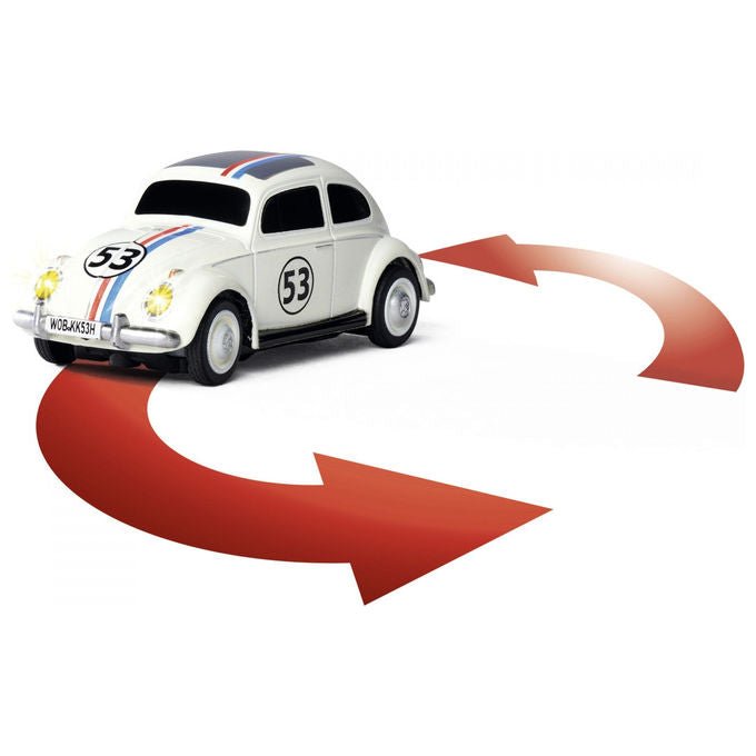 Carson 500504153 VW Beetle Rallye Macchina da rally Scala 1:87 Motore elettrico Frequenza 2.4 GHz Effetti luce colore Bianco