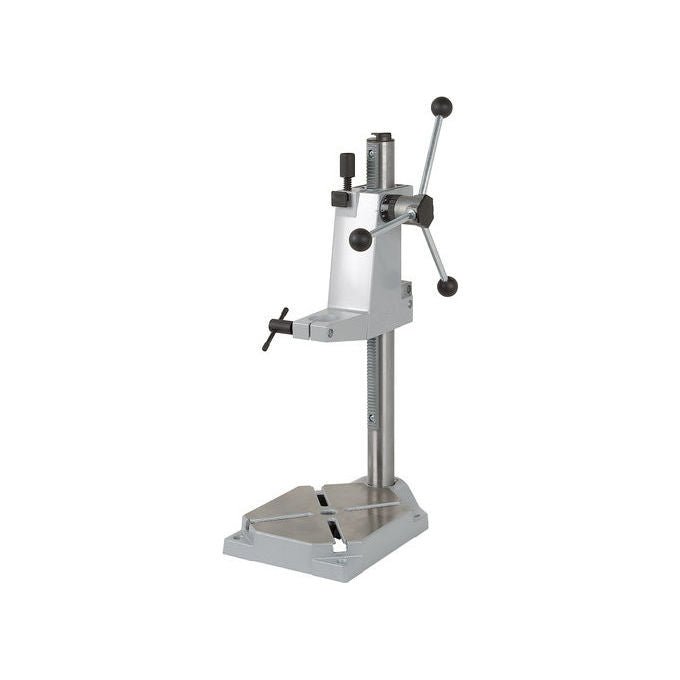 Wolfcraft 5027000 Colonna per Trapano Cremagliera Avvitata 420 mm Arresto Profondita' Regolabile Attacco Euronorm 43 mm colore Nero