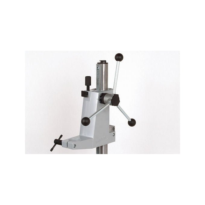 Wolfcraft 5027000 Colonna per Trapano Cremagliera Avvitata 420 mm Arresto Profondita' Regolabile Attacco Euronorm 43 mm colore Nero