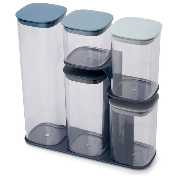 Joseph Joseph 5028420000245 Podium Set Contenitori per Alimenti 1.9 L 1.3 L 900 ml 500 ml blu