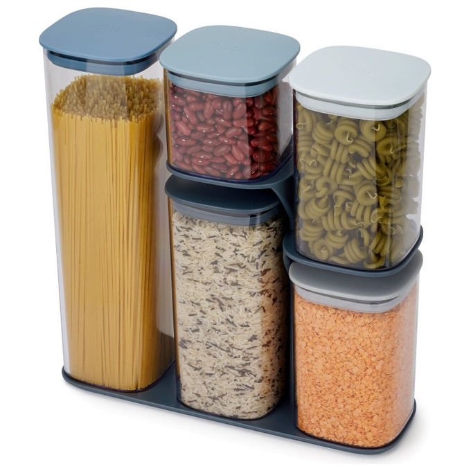 Joseph Joseph 5028420000245 Podium Set Contenitori per Alimenti 1.9 L 1.3 L 900 ml 500 ml blu