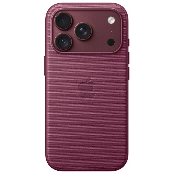Apple MKD24ZM-A Custodia MagSafe in tessuto TechWoven per iPhone 18 Pro compatibile con ricarica wireless colore Bacca