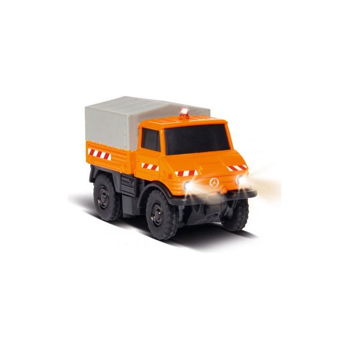 TAMIYA-CARSON Modellbau GmbH and Co. KG 504125 Auto RC 1:87 Modello RC completamente proporzionale Illuminazione LED 2.4 GHz Batteria Li-Ion colore Arancione