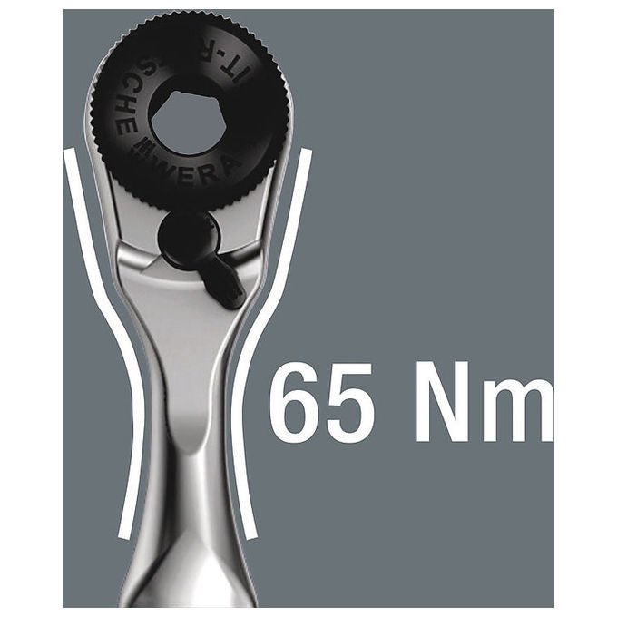 Wera 5049050001 Tool-Check 1 Set di utensili 38 pezzi con cricchetto 1-4 pollici 60 denti in acciaio inossidabile colore Nero Verde Acciaio inox