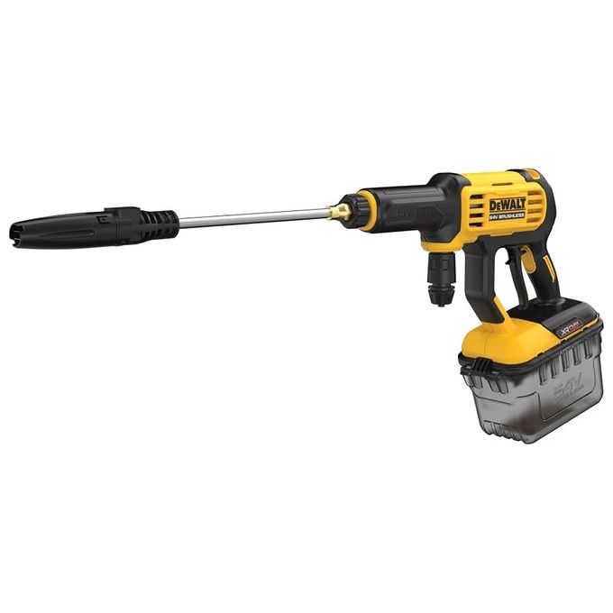 Dewalt DCMPW1000N-XJ Idropulitrice a Batteria 54V XR FLEXVOLT Pressione 103 bar Motore Senza Spazzole con Turbo Dyzza e Dyzza Regolabile colore Giallo