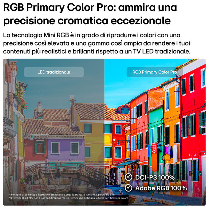 LG 50MRGB87B6B.API Serie MRGB87 TV 4K Mini RGB Smart WebOS 2026 HDR10 Pro Dolby Vision colore Nero