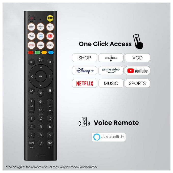 Hisense U79SE ULED 65'' Smart TV MiniLED 4K Hi-QLED MiniLED Pantone Validated Colors Hi-View AI Engine colore Nero