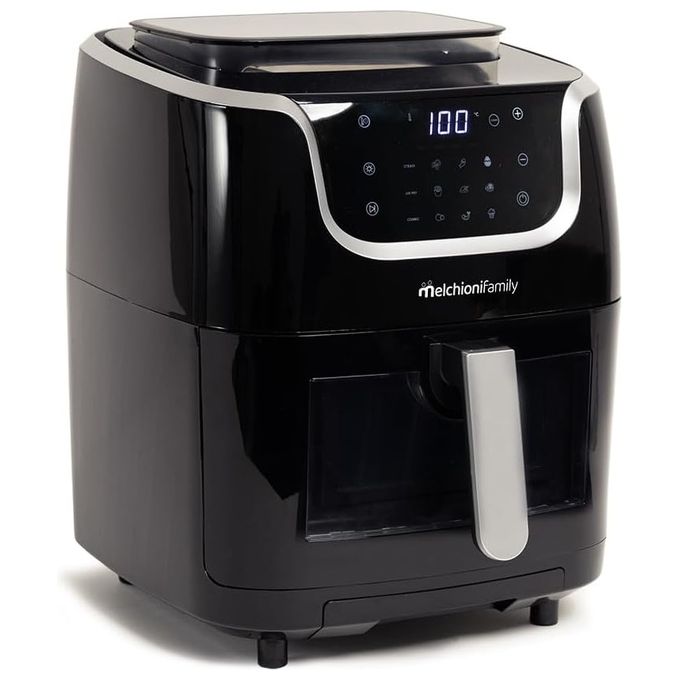 Melchioni Friggitrice 118340038 Gioia Black con Capienza 2.5 Litri e Tecnologia di Cottura ad Aria ad Alte Prestazioni