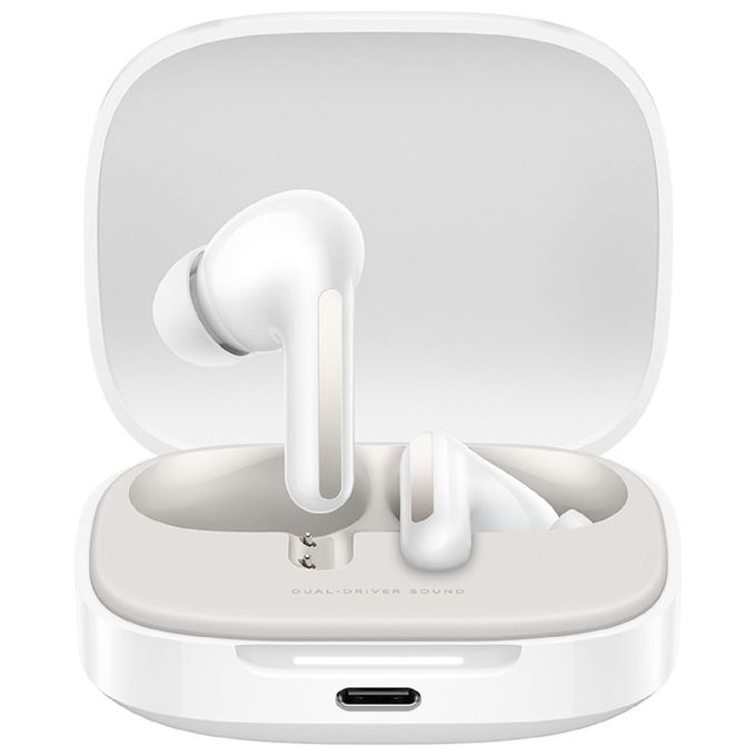 Xiaomi Redmi Buds 6 Cancellazione attiva del rumore Bluetooth 5.4 Cloud White