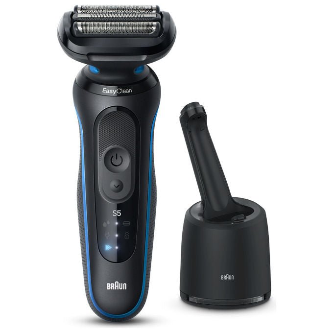 Braun 52-B7000CC Series 5 Rasoio elettrico a lamina con tecnologia EasyClean testina 1 pezzo autonomia 50 min colore Nero