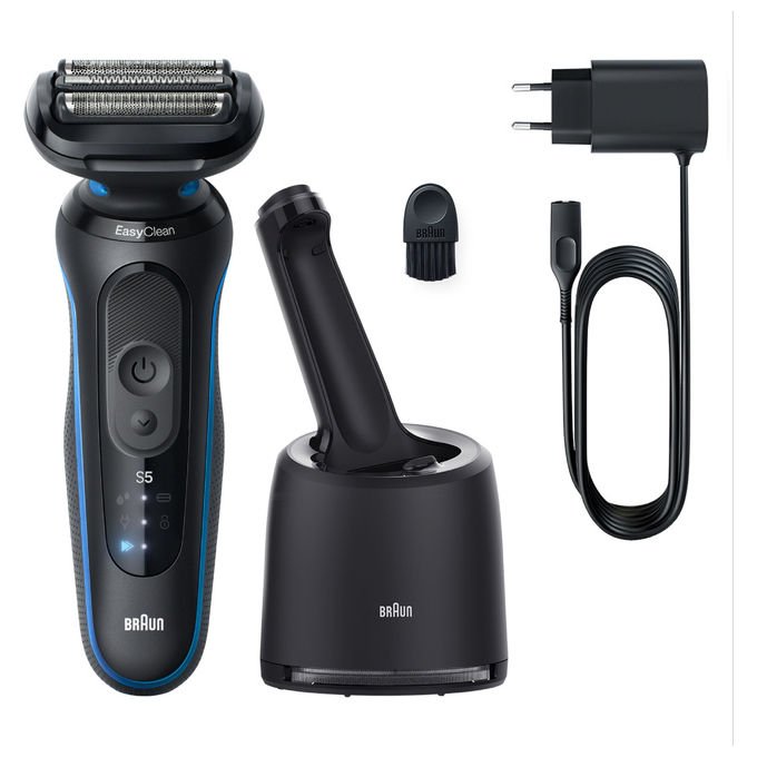 Braun 52-B7000CC Series 5 Rasoio elettrico a lamina con tecnologia EasyClean testina 1 pezzo autonomia 50 min colore Nero