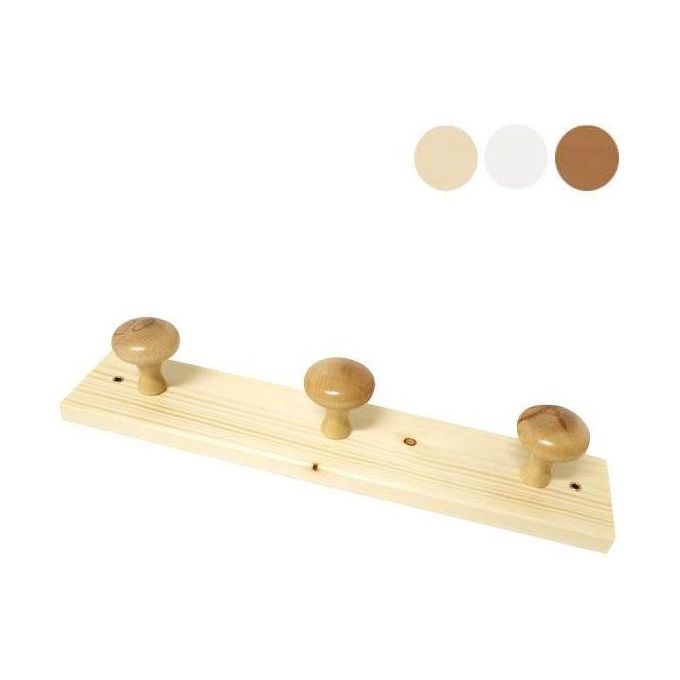 Calder Appendiabiti Legno Posti 4 Naturale