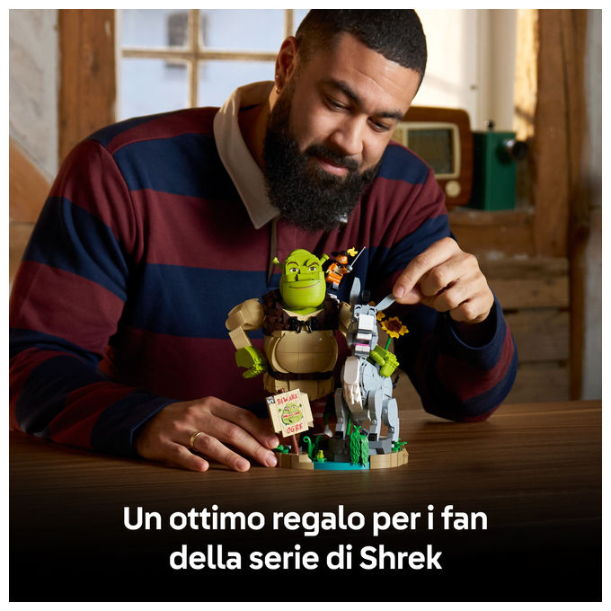 Lego 72423 Kit di Costruzione Shrek Ciuchino e Gatto con gli Stivali 1403 pezzi colore Multicolore