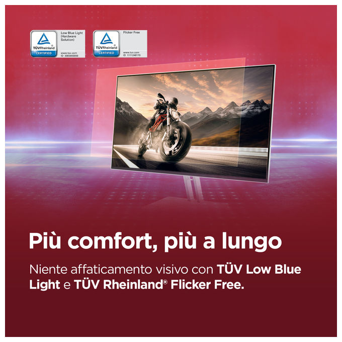 Lenovo 67DEKAC1IT L27-4C Monitor 27'' IPS FHD 1920x1080 144Hz 1ms MPRT AMD FreeSync Altoparlanti Integrati colore Cloud Grey