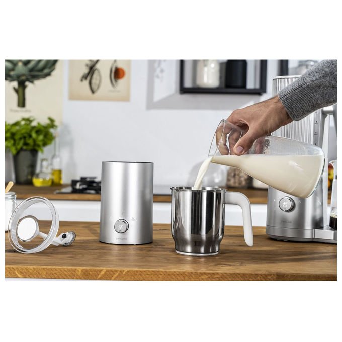Zwilling 53104-000-0 Enfinigy Montalatte 400 ml Schiuma 200 ml Riscaldamento 600 W colore Argento