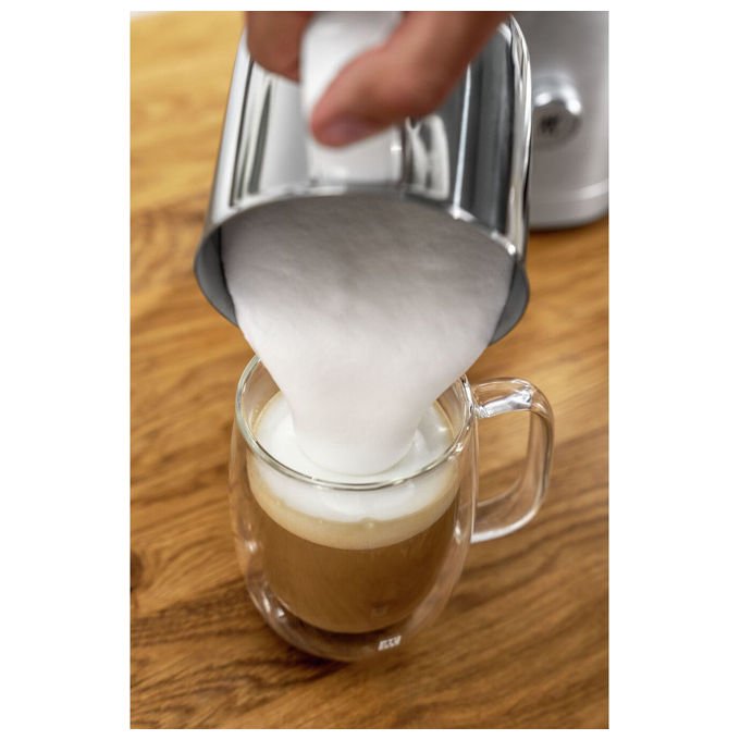 Zwilling 53104-000-0 Enfinigy Montalatte 400 ml Schiuma 200 ml Riscaldamento 600 W colore Argento