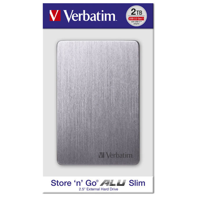 Verbatim 53662 Store n Go 2.5 Alu Hard disk esterno 1TB USB 3.2 GEN 1 colore Space Grey